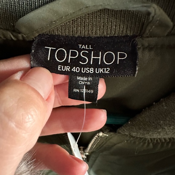 Top shop silk-like bomber jacket - Picture 2 of 3